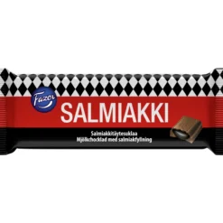 Suklaalevy Fazer 100 g salmiakkisuklaa