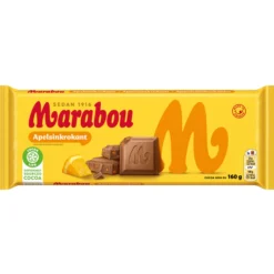 Suklaalevy Marabou 160 g Apelsinkrokant