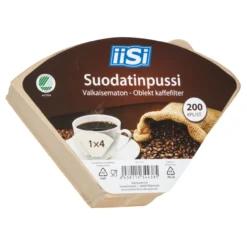 Suodatinpussi Iisi 200 kpl 1x4 valkaisematon