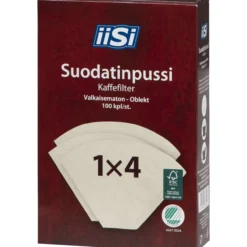 Suodatinpussi Iisi 100 kpl 1 x 4 valkaisematon