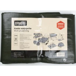 Suojapeite 180 g / m² 4 x 6 m hopea/vihreä