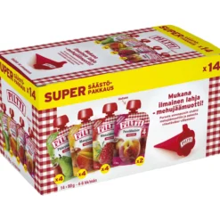 Supersäästöpakkaus Piltti 14 x 90 g 4-6 kk Hedelmä
