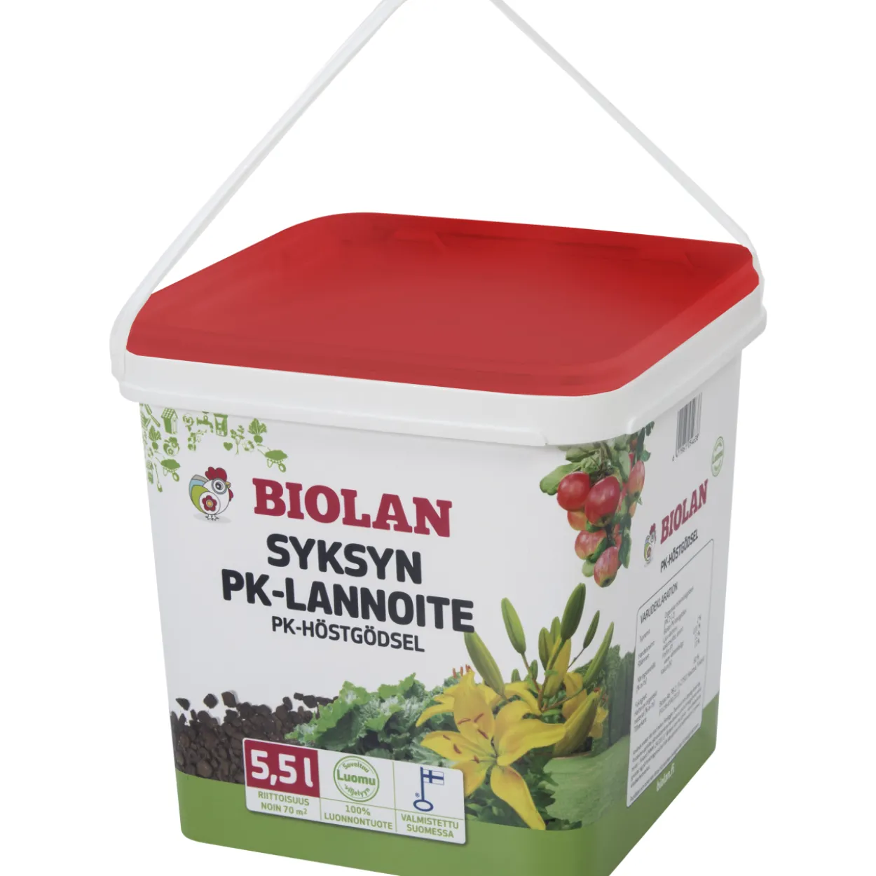 Syksyn PK-lannoite Biolan 5,5 l