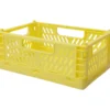 Taitettava kori Miny L keltainen