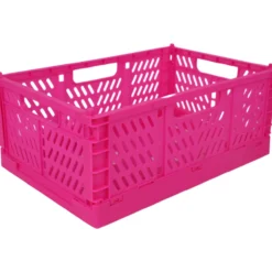 Taitettava kori Miny M 30,5 x 19,7 x 12,5 cm fuksia