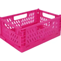 Taitettava kori Miny S 22 x 14,7 x 9,2 cm fuksia