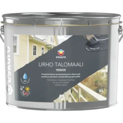 Talomaali Eskaro Urho Premium 9 l, tummanharmaa