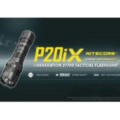 Taskulamppu Nitecore P20iX + 5000mAH NL2150HPi akkuparisto
