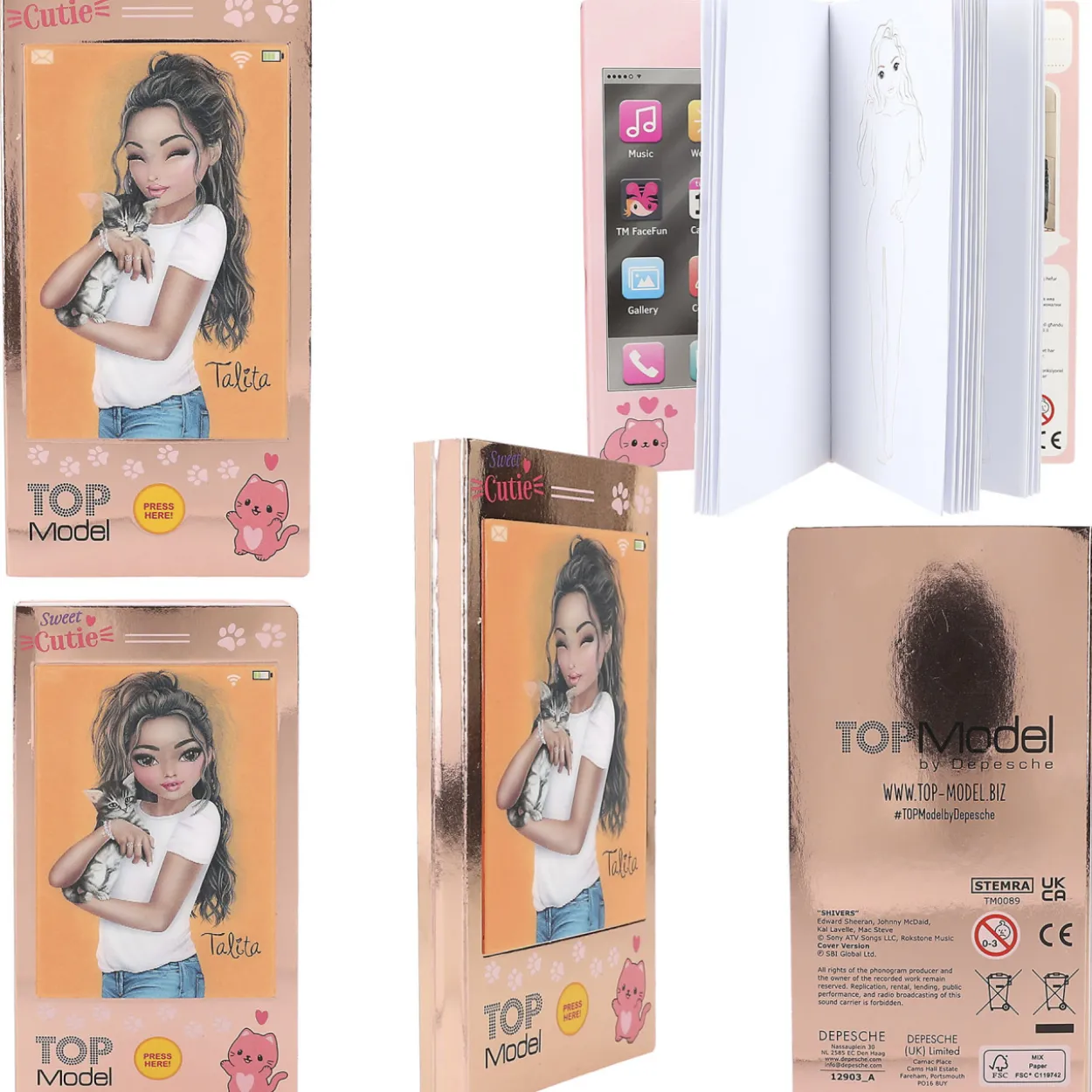 Taskuvärityskirja TOPModel soiva 3D