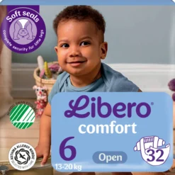 Teippivaippa Libero 32 kpl Comfort 6, 13-20 kg