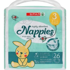 Teippivaippa SPAR 26 kpl koko 3, 5-9 kg