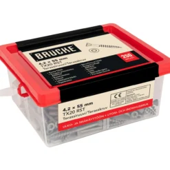 Terassiruuvi 4,2 x 55 mm, AISI410 + Ruspert, 250 kpl