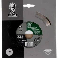 Timanttikatkaisulaikka Atlas 125x22.23mm keraamisille materiaaleille