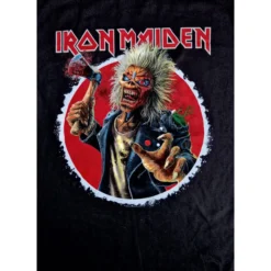 T-paita Iron Maiden Axe Eddie Exploding Circle Back and Front