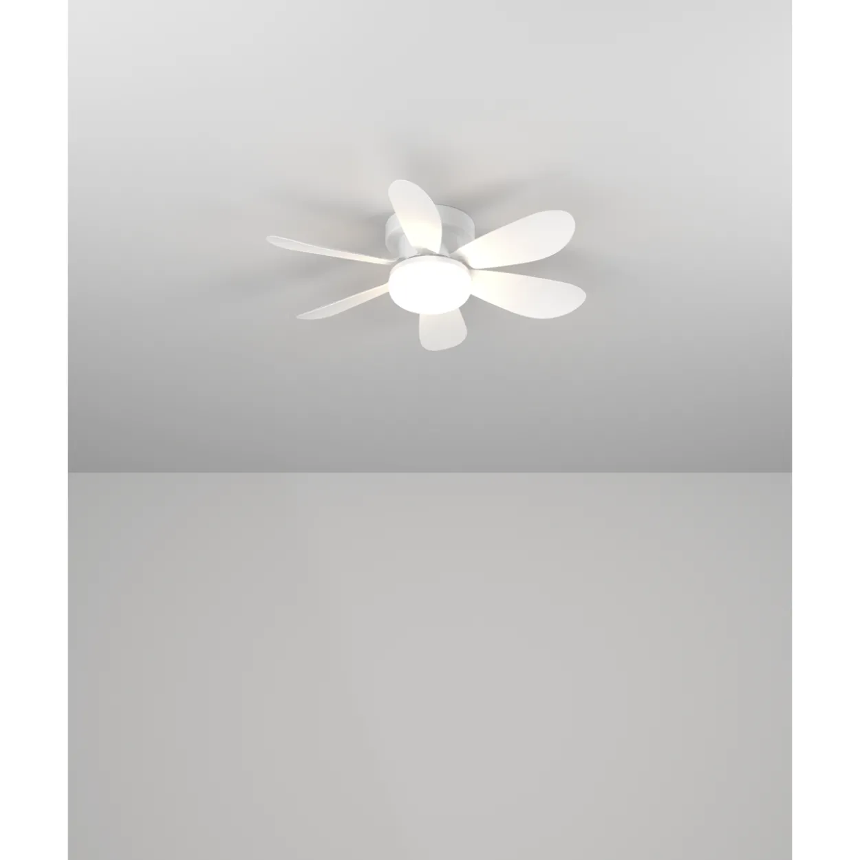Tuuletinvalaisin Eglo Clovely 15W LED CCT IP20 valkoinen