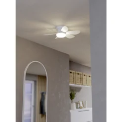 Tuuletinvalaisin Eglo Clovely 15W LED CCT IP20 valkoinen