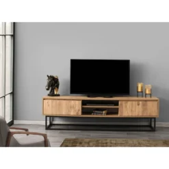 TV-taso Chic Home 180 cm Amanda ruskea/musta