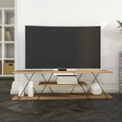 TV-taso Chic Home 120 cm Carita musta/ruskea