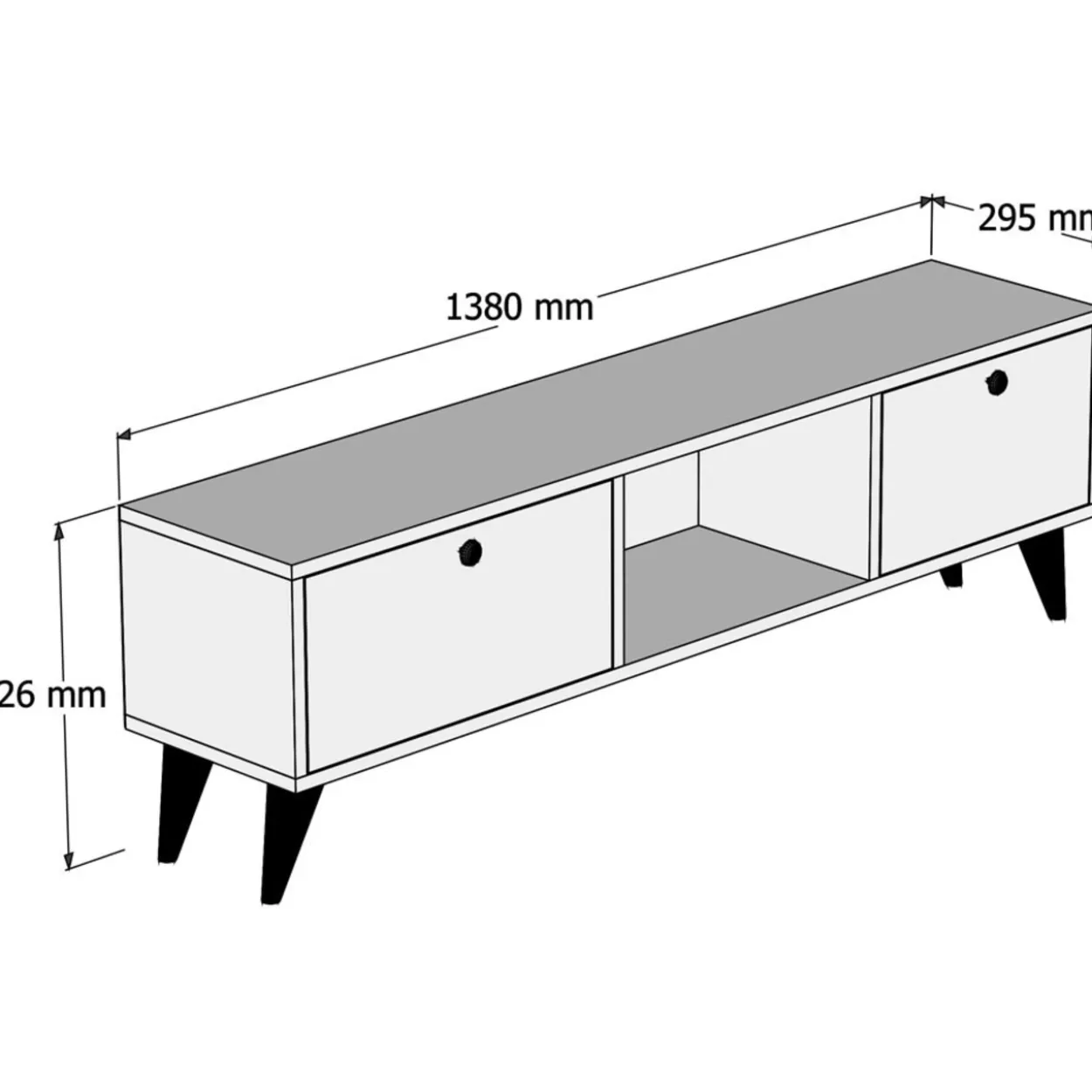 TV-taso Chic Home 138 cm Edvard