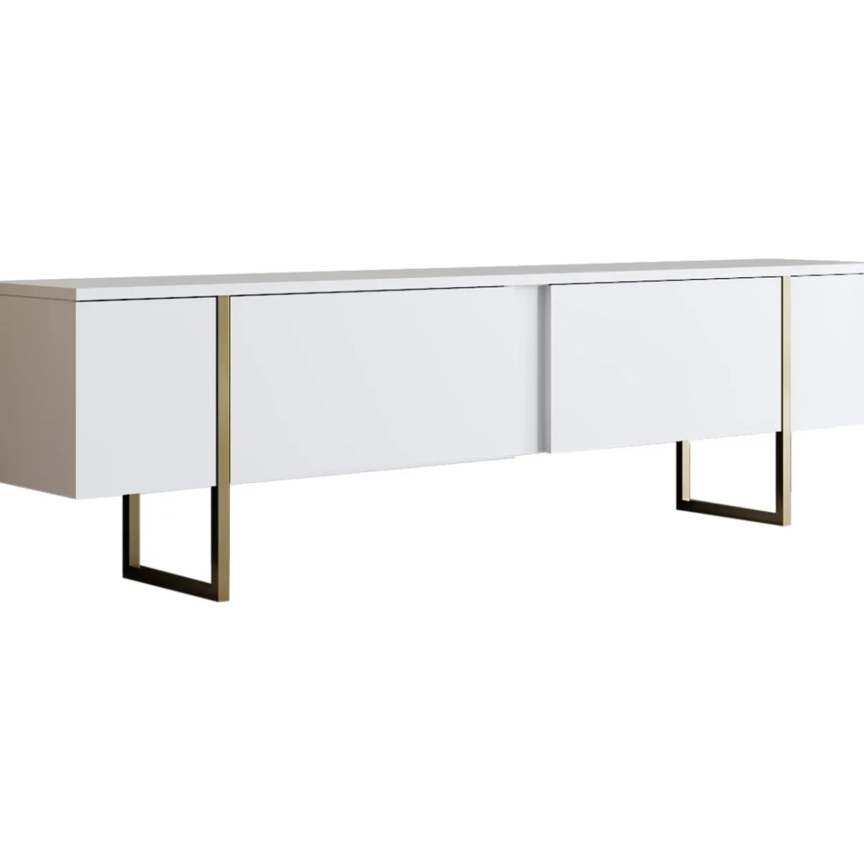 TV-taso Chic Home 180 cm Lyydia valkoinen/kulta