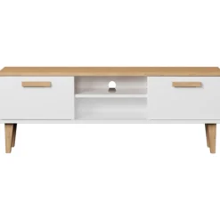 TV-taso Kocot 120 cm Denver valkoinen/beige