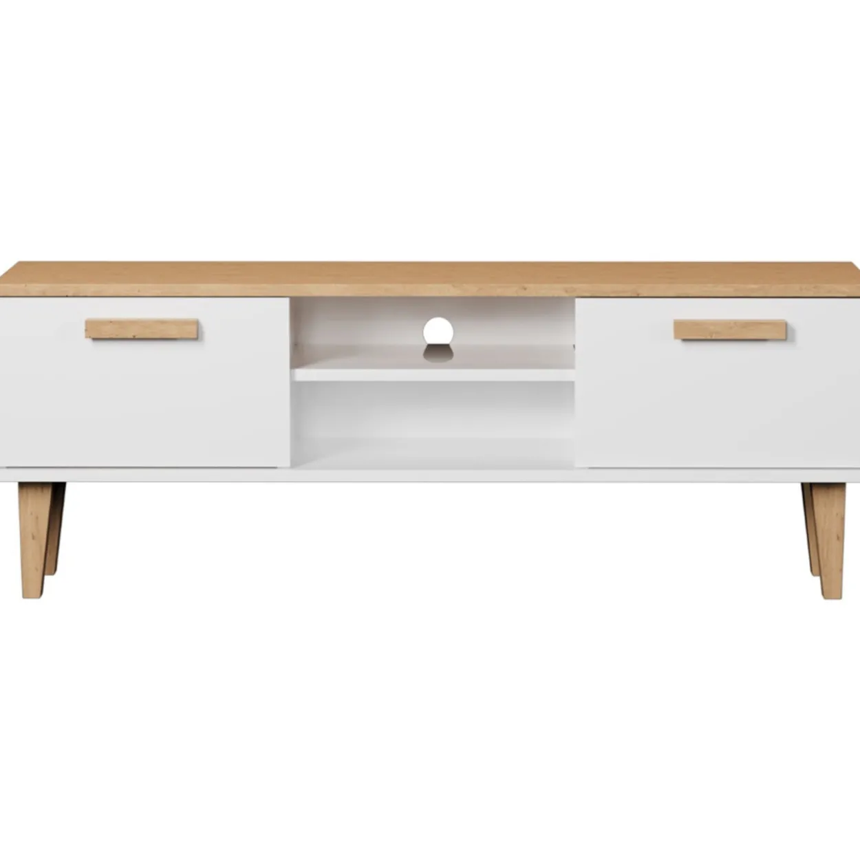 TV-taso Kocot 120 cm Denver valkoinen/beige