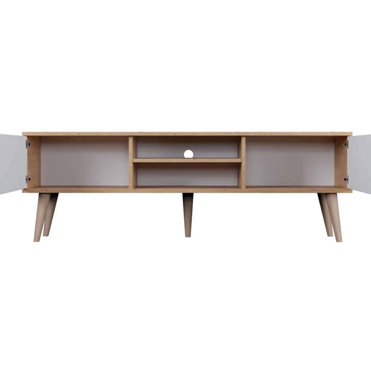 TV-taso Kocot 160 cm Toronto valkoinen/beige
