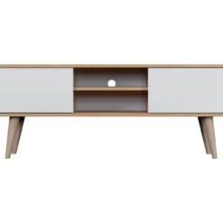 TV-taso Kocot 120 cm Toronto valkoinen/beige