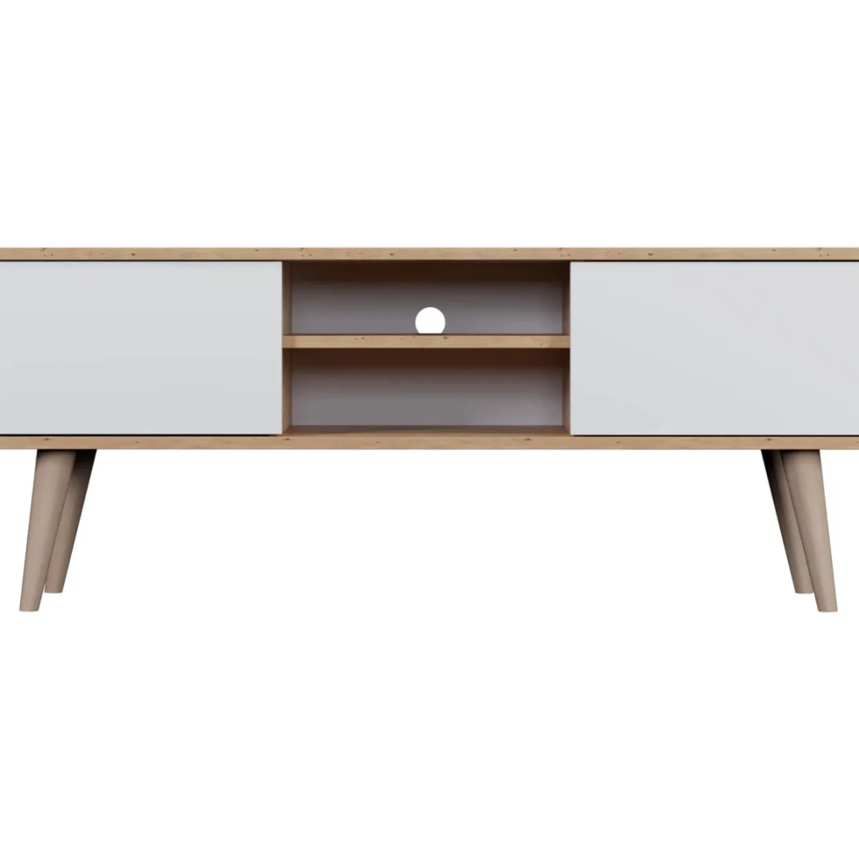 TV-taso Kocot 120 cm Toronto valkoinen/beige