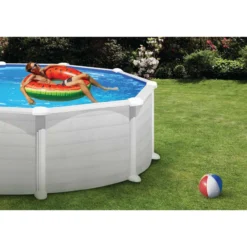 Uima-allas Gre by Swim & Fun Ø350 x 132 cm pyöreä, valkoinen