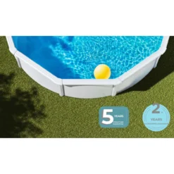 Uima-allas Gre by Swim & Fun Ø550 x 132 cm pyöreä, valkoinen