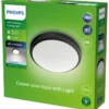Ulkokattovalaisin Philips Doris musta 6W 40K IP54
