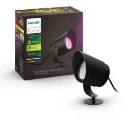 Ulkokohdevalaisin Philips Hue Lily XL 15W, musta