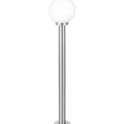 Ulkopylväsvalaisin Eglo Nisia E27 100 cm teräs/valkoinen