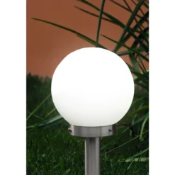 Ulkopylväsvalaisin Eglo Nisia E27 50 cm teräs/valkoinen