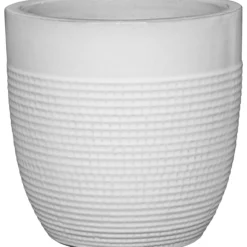 Ulkoruukku Parco Rib 21 cm valkoinen