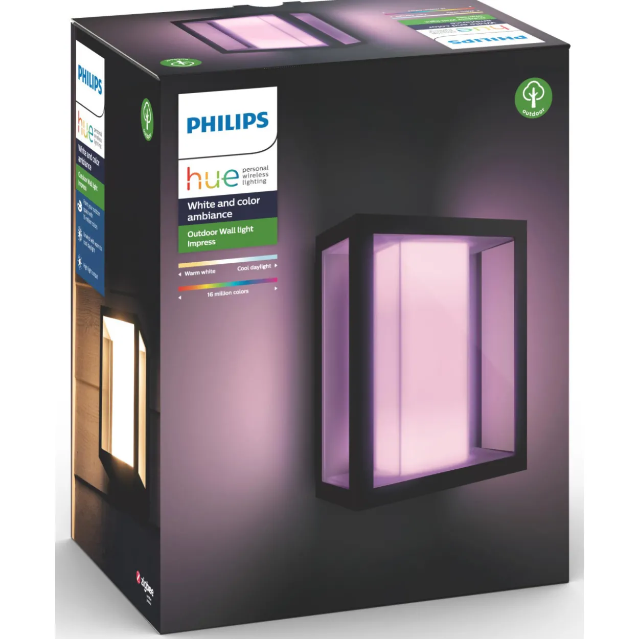Ulkoseinävalaisin Philips Hue Impress White and Color Ambiance