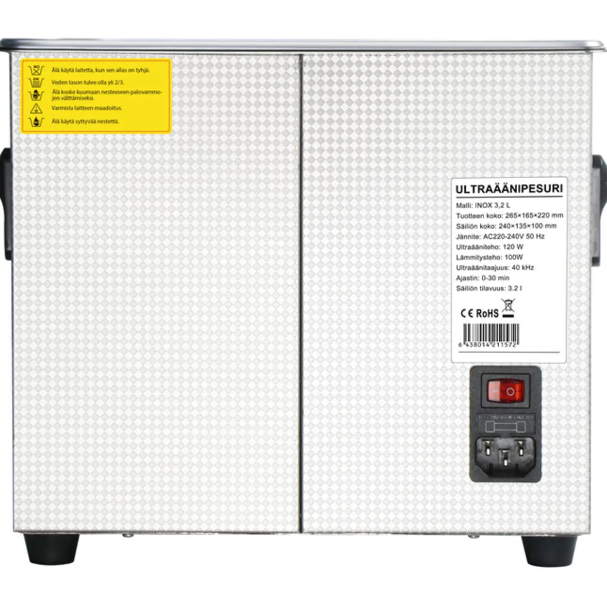 Ultraäänipesuri Timco 3,2 l INOX