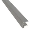 U-päätelista Keraplast, 10 mm alumiini 2,5 m