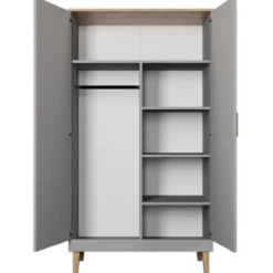 Vaatekaappi Kocot 184 x 100 cm Denver harmaa/beige