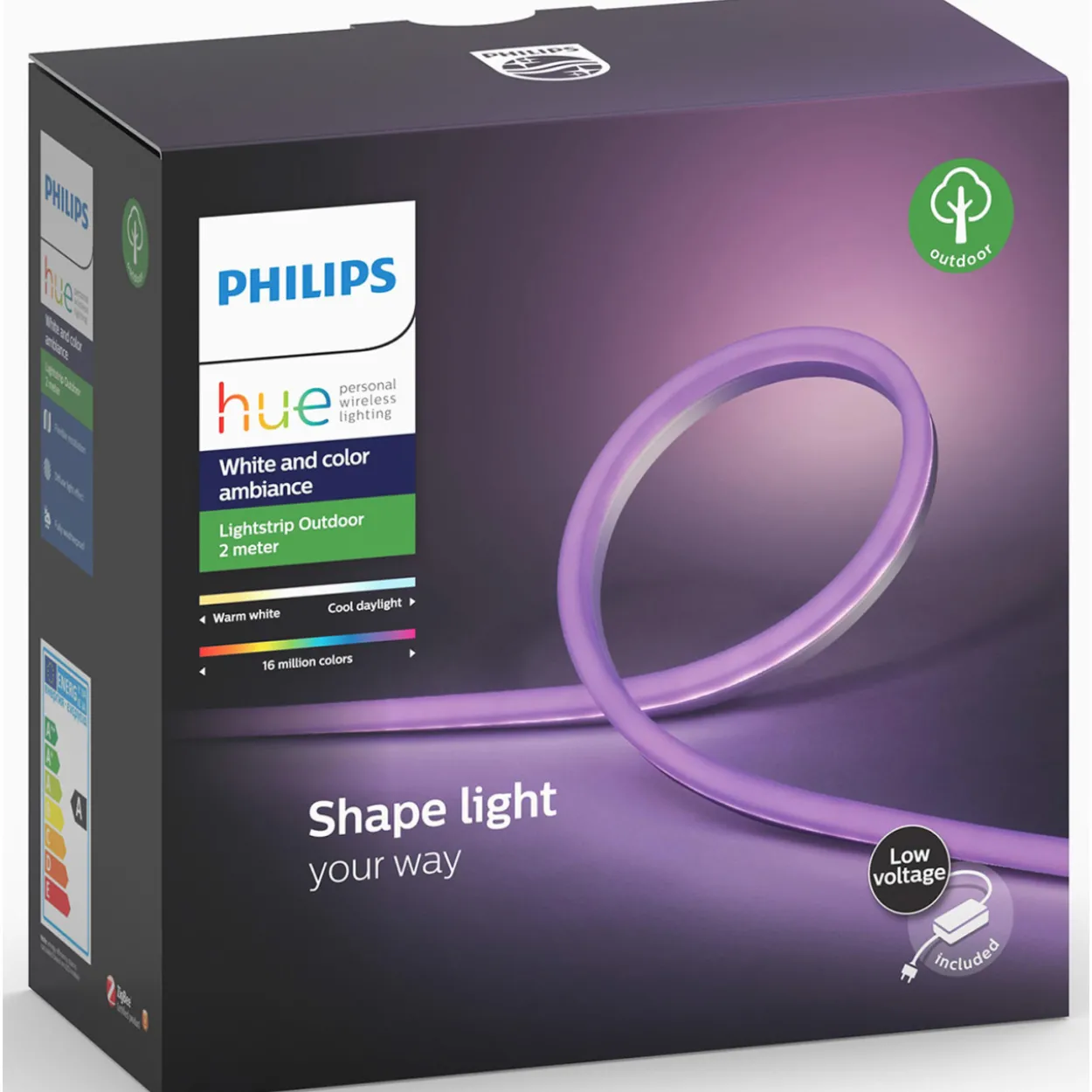 Valaisinnauha Philips Hue Lightstrip Outdoor, 2M