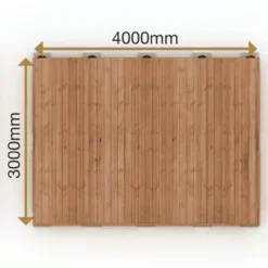 Valmisterassi Patio Terassit Koko Classic 3x4 kestopuu