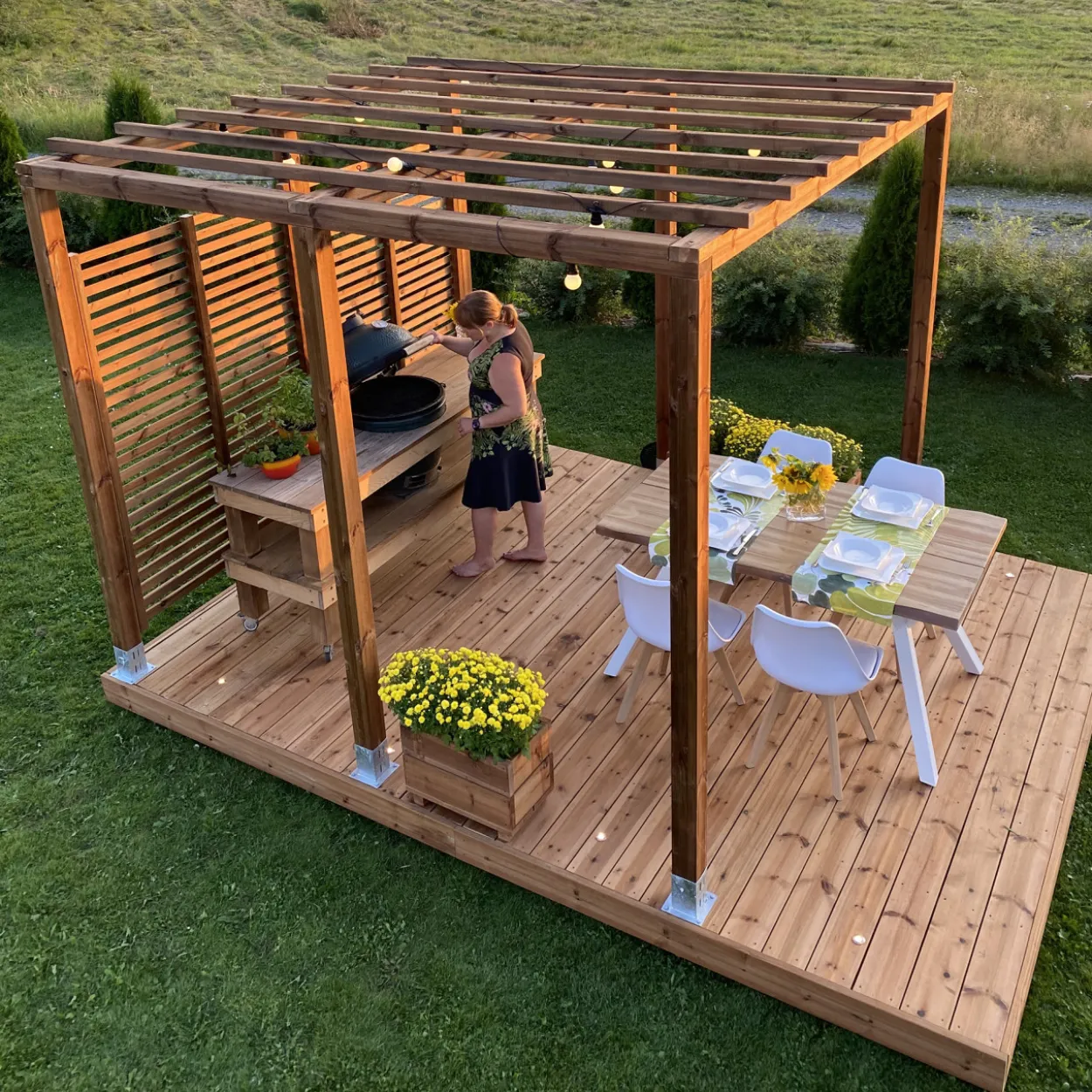 Valmisterassi Patio Terassit Koko Classic 3x3 kestopuu