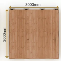 Valmisterassi Patio Terassit Koko Classic 3x3 kestopuu