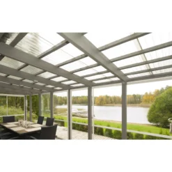Valokate Keraplast PVC trapetsilevy 1,0 mm s.kirkas 1040 x 3000 mm