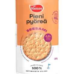 Vehnänäkkileipä Vaasan 250 g Pieni pyöreä seesami