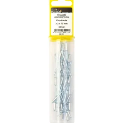 Vetoniitti alumiini/teräs kupukanta 3,2 x 10 mm, 50 kpl