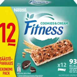 Viljapatukka Fitness 12 x 23,5 g Cookies & Cream