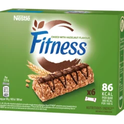 Viljapatukka Fitness 6 x 22,5 g Hazelnut