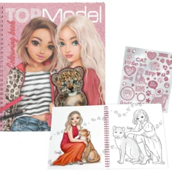 Värityskirja TOPModel Leoheart paljeteilla